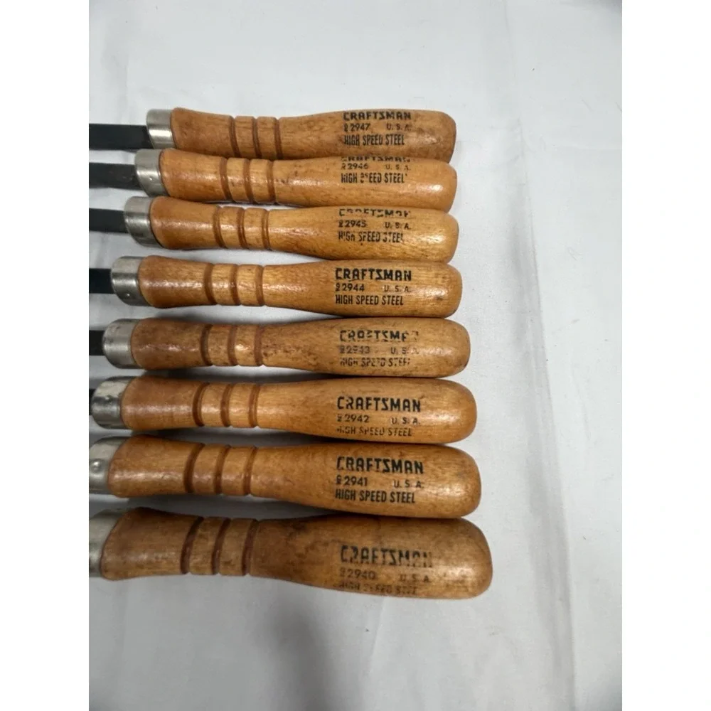 Craftsman Wood Turning Chisel/Gouge Set 8pc HSS USA MPN 92940-92947